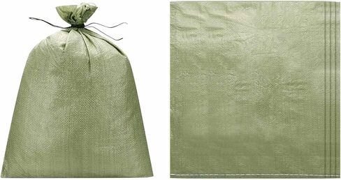 PATIKIL Heavy Duty Sand Bags, (27.6"x34.3", Gray) (5 Pcs), Empty Sandbags Woven Polypropylene Sandbags Sand Bags Suit for - Flooding Weight Construction Earth Bag Homes in Saudi Arabia