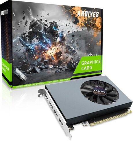 بطاقة رسومات GT 730 سعة 4 جيجابايت GDDR3 GPU 4X HDMI، 4 إعدادات عرض مستقلة متعددة الشاشات، بطاقة فيديو DDR3 64 بت للكمبيوتر الشخصي ITX فتحة واحدة PCI Express in Kuwait