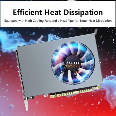 بطاقة رسومات GT 730 سعة 4 جيجابايت GDDR3 GPU 4X HDMI، 4 إعدادات عرض مستقلة متعددة الشاشات، بطاقة فيديو DDR3 64 بت للكمبيوتر الشخصي ITX فتحة واحدة PCI Express in Kuwait