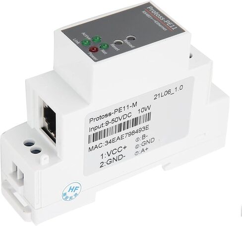 Tyenaza RS485 إلى خادم تسلسلي WiFi، وحدة شبكة إيثرنت مثبتة على السكك الحديدية 9-50VDC 10W PE11-M in Saudi Arabia