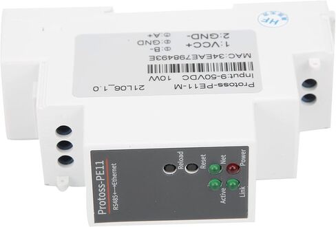 Tyenaza RS485 إلى خادم تسلسلي WiFi، وحدة شبكة إيثرنت مثبتة على السكك الحديدية 9-50VDC 10W PE11-M in Saudi Arabia