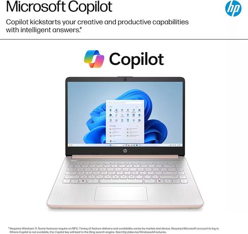 HP 14" Laptop Computer 2025-2026 Business Student, Copilot AI, Lifetime Office, 4-Core Intel CPU, 16GB RAM, 628GB Storage (128GB UFS+500GB Ext), Wi-Fi 6, 10+ Hrs, MarxsolAccessory, Win 11 Pro, Green in Kuwait