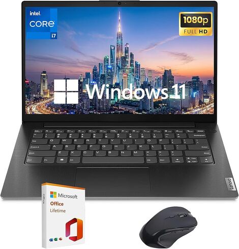 لاب توب لينوفو V14 G4 للأعمال، شاشة 14 بوصة فل اتش دي مضادة للتوهج، انتل كور i7-13620H، ذاكرة الوصول العشوائي 40 جيجا، 1 تيرابايت اس اس دي، كاميرا ويب مصراع الخصوصية، ويندوز 11 برو، يتضمن مجموعة ملحقات ومدى الحياة المكتبية، رفيع ومحمول، أسود in Kuwait