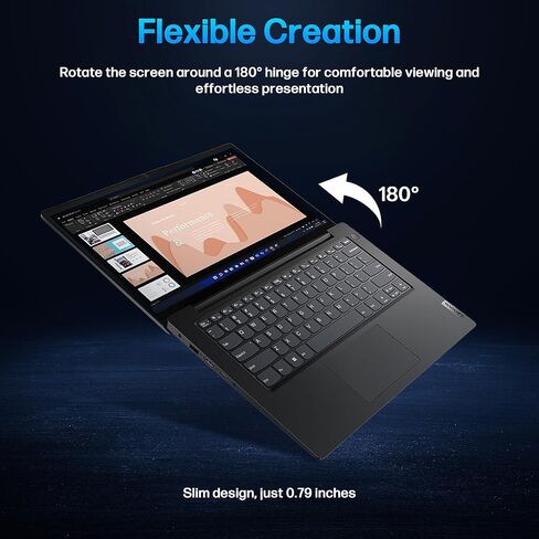 Lenovo V14 G4 Business Laptop, 14" FHD Anti-Glare, Intel Core i7-13620H, 40GB RAM, 1TB SSD, Privacy Shutter Webcam, Windows 11 Pro, Includes Accessory Kit & Office Lifetime, Thin & Portable, Black in Saudi Arabia