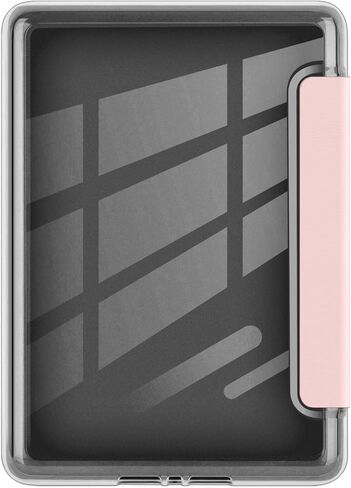 Case for 6" Kindle (8th Generation-2016 Release), Ultra Clear Soft Flexible Transparent TPU Back Cover with Auto Sleep/Wake for Kindle (Model NO. SY69JL), Pink in Saudi Arabia