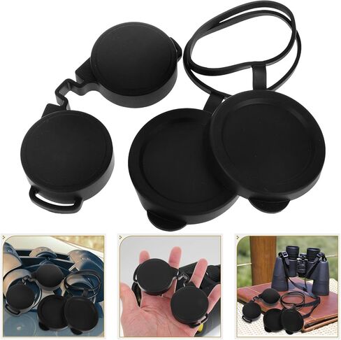 3Pcs Rubber Binoculars Objective Lens Caps and Eyepiece Guard Set for Outdoor Protection, Universal Fit Rubber Binocular Accessories for Hiking and Bird Watching in Saudi Arabia