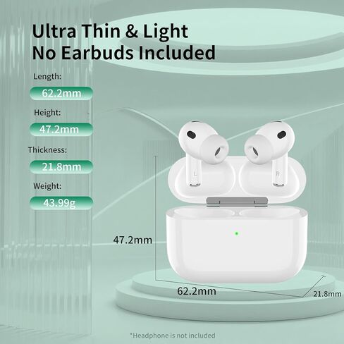 حافظة شحن لاسلكية متوافقة مع AirPods Pro 3، منفذ USB-C Airpods Pro 3، استبدال علبة الشحن، بدون سماعات أذن in Kuwait