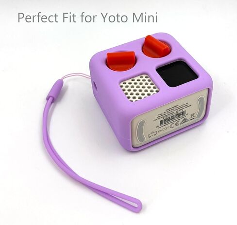 غطاء سيليكون وحقيبة سفر متوافقة مع هاتف Yoto Mini مع سماعات الرأس، وحقيبة حمل صلبة مع حزام كتف ومجموعة ملحقات سترة المغامرة لهاتف Yoto Mini، لافندر in Kuwait