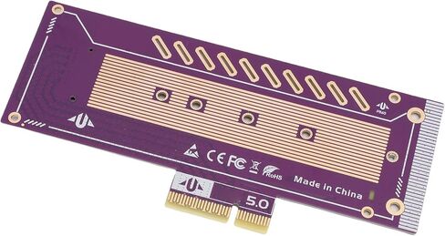 بطاقة محول Gugxiom PCIe 5.0 X4 X8 X16 إلى M.2 NVMe، بطاقة توسيع SSD لـ 22110 2280 2260 2242 2230 in Kuwait