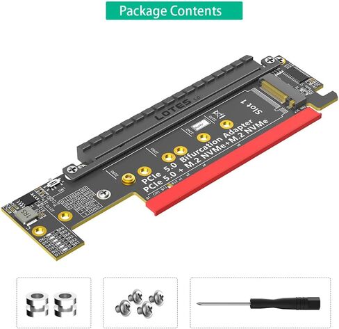 محول Mustpoint Dual NVMe، ومحول PCIe 5.0 X16 إلى Dual NVMe والمزيد من محول PCIE x16 (إشارة x8) لـ M.2 NVMe SSD (يتطلب تشعب PCI-e) in Saudi Arabia
