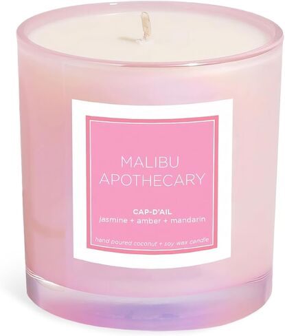 شمعة Malibu Apothecary للسيدات من تركس وكايكوس، باللون الوردي القزحي، 7.5 أونصة in Kuwait