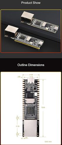 LuckFox Pico Plus مع رأس ملحوم مسبقًا RV1103 Linux Micro Development Board يدمج معالجات ARM Cortex-A7/RISC-V MCU/NPU/ISP مع منفذ إيثرنت @XYGStudy (Luckfox Pico Plus) in Saudi Arabia