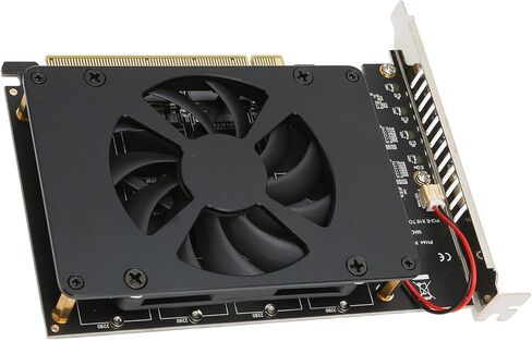 محول M.2 PCIE PCIE 4.0 X16 بطاقة NVMe ذات 4 منافذ مع مروحة تبريد لواجهة SSD X16 عالية السرعة للمستخدمين in Kuwait