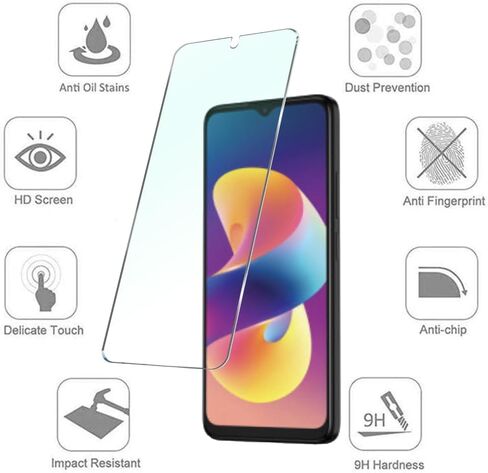 واقي شاشة زجاجي مقسى لـ AirVoice A67L مقاس 6.7 بوصات [عبوة من قطعتين] Ultra HD AirVoice A67L Flim Clear مضاد لبصمات الأصابع [صلابة 9H مضادة للكسر ومضادة للخدش] جراب خالٍ من الفقاعات صديق لحافة 2.5D in Saudi Arabia