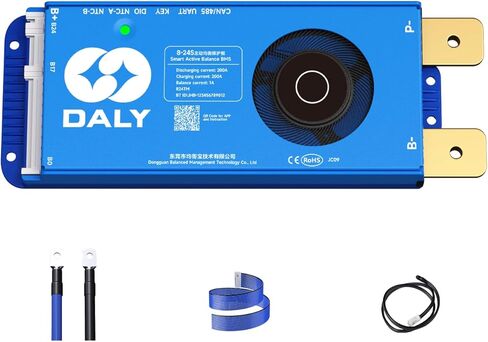 DALY Smart Active Balance BMS 250A 12V-24V 4S-8S Built-in Bluetooth with RS485 CAN PCB Battery Protection Board for Li-ion LifePO4 LTO Battery Pack in Kuwait