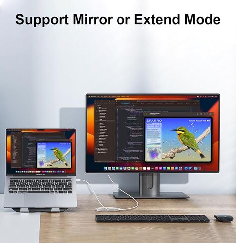 كابل Apple USB-C إلى HDMI 4K@60 هرتز لسلسلة iPhone 15 16، 6FT من النايلون المضفر عالي السرعة من النوع C إلى HDMI 2.0 سلك Thunderbolt 5/4/3 لجهاز MacBook Pro/Air، iPad Pro، iMac، Galaxy S25 S24، Surface in Kuwait