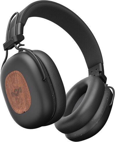 سماعات رأس House of Marley Positive Vibration Rebel Wireless ANC - سماعات بلوتوث فوق الأذن مع خاصية إلغاء الضوضاء التكيفية، وقت تشغيل 130 ساعة، IPX5، مواد مستدامة (كريمي) in Kuwait