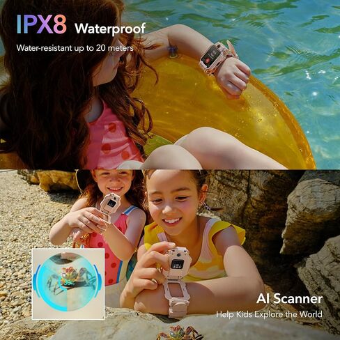 imoo Watch Phone X10 4G Kids Smart Watch with GPS Tracker & Dual Flip Cameras – IP68 Waterproof Smartwatch Phone for Kids Video Call, SOS, School Mode, and Mood Monitoring-Pink in Saudi Arabia