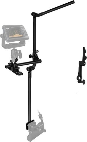 Livescope Transducer Pole Mount for Kayak/Boat,Drill-Down Base with 1.5'' Ball, with T Bolts for Kayak Track,Portable in Saudi Arabia