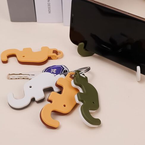 Cute Cartoon Phone Holder Desktop Tablet Stand Mount Keychain Pendant Portable Mini Kickstand Holders in Saudi Arabia