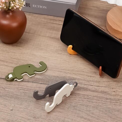 Cute Cartoon Phone Holder Desktop Tablet Stand Mount Keychain Pendant Portable Mini Kickstand Holders in Saudi Arabia
