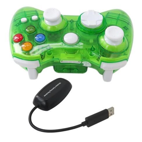 لوحة تحكم لاسلكية لجهاز Xbox 360 مدمجة مع سبعة مصابيح LED وامضة باللون الأزرق in Kuwait