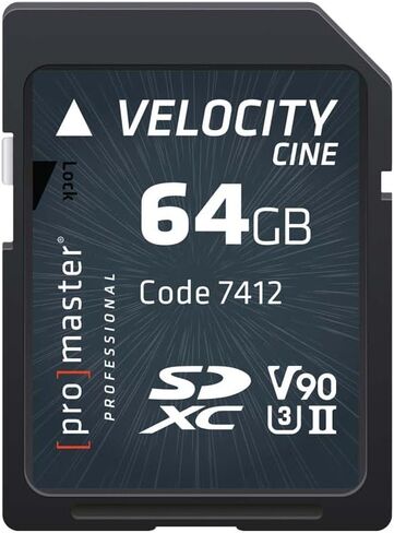 Promaster 64GB Velocity CINE SDXC Memory Card in Saudi Arabia