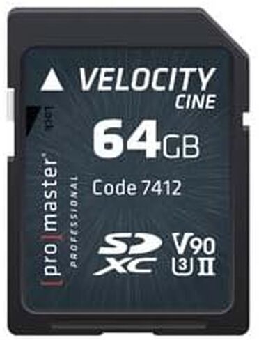 Promaster 64GB Velocity CINE SDXC Memory Card in Saudi Arabia