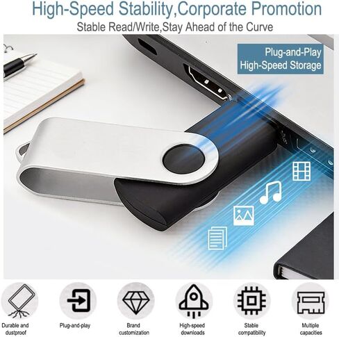 16GB USB Bulk Flash Drives USB 3.0 Flash Drives Bulk USB Drives Bulk Thumb Drive Pack Memory Stick (Black 1 Pcs) in Saudi Arabia