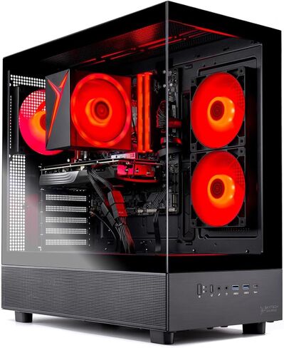 Skytech Gaming Azure 3 Gaming PC, Intel i5 14400F 2.5GHz, NVIDIA RTX 5050 8GB, 1TB NVMe SSD, 16GB DDR5 RAM 6000, 650W Gold PSU, Wi-Fi, Win 11, Desktop in Saudi Arabia
