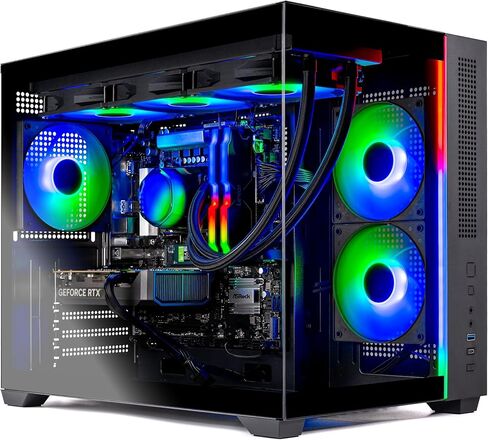 كمبيوتر Skytech Gaming Azure 3 للألعاب، Intel i5 14400F 2.5 جيجا هرتز، NVIDIA RTX 5050 8 جيجا، 1 تيرابايت NVMe SSD، 16 جيجا DDR5 RAM 6000، 650 وات Gold PSU، Wi-Fi، Win 11، سطح المكتب in Kuwait
