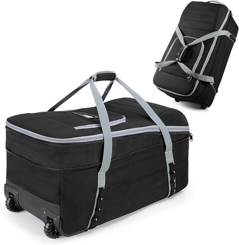 Car Seat Travel Bag with Wheels Compatible with UPPAbaby Aria and Mesa, Infant Padded Car Seat Carrier for Airport, Car Seat Gate Check Bag for Travel with Luggage Tag, Black, Bag Only in Saudi Arabia