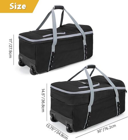 Car Seat Travel Bag with Wheels Compatible with UPPAbaby Aria and Mesa, Infant Padded Car Seat Carrier for Airport, Car Seat Gate Check Bag for Travel with Luggage Tag, Black, Bag Only in Saudi Arabia