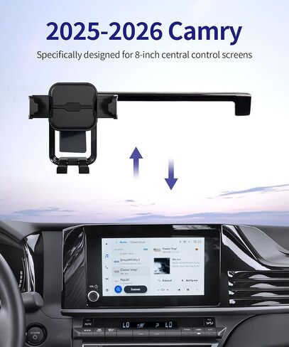حامل هاتف السيارة لسيارة Toyota Camry LE/SE لعام 2025-2026، مشبك ثابت للشاشة مقاس 8 بوصات، دعامة ملاحة لملحقات السيارات، حامل للهاتف المحمول للديكور الداخلي، دوران 360 درجة in Kuwait