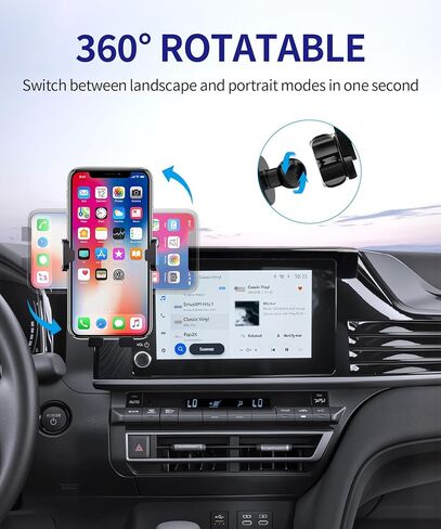 حامل هاتف السيارة لسيارة Toyota Camry LE/SE لعام 2025-2026، مشبك ثابت للشاشة مقاس 8 بوصات، دعامة ملاحة لملحقات السيارات، حامل للهاتف المحمول للديكور الداخلي، دوران 360 درجة in Kuwait