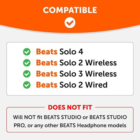 حزمة حماية WC لسماعات Beats Solo | وسادات الأذن وأغطية العرق وعصابة الرأس | كامو أسود in Kuwait