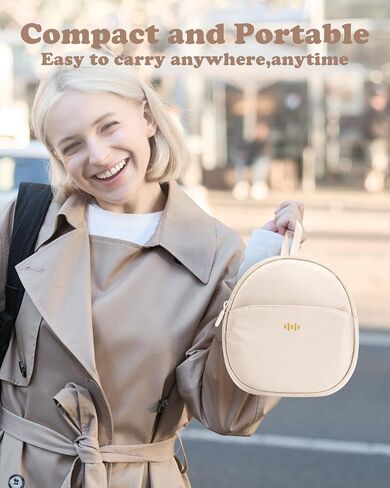 Headphone Case Soft for JBL Tune 510BT/520BT/500BT/720BT/Sony WH-CH520/510/720/BERIBES/SoundCore/Bose/TOZO/KVIDIO/JLab,Upgraded Fabric Ultra-Thin Headphones Bag Travel Carrying Universal (Beige) in Saudi Arabia