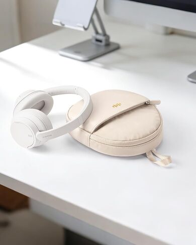 Headphone Case Soft for JBL Tune 510BT/520BT/500BT/720BT/Sony WH-CH520/510/720/BERIBES/SoundCore/Bose/TOZO/KVIDIO/JLab,Upgraded Fabric Ultra-Thin Headphones Bag Travel Carrying Universal (Beige) in Saudi Arabia