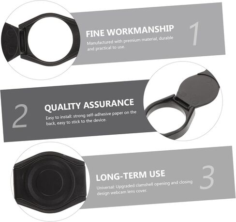 NUOBESTY 5Pcs Webcam Privacy Covers Durable Camera Protection for Laptops Electronics Easy Installation Compact Design Black Security Caps for Privacy Protection in Saudi Arabia