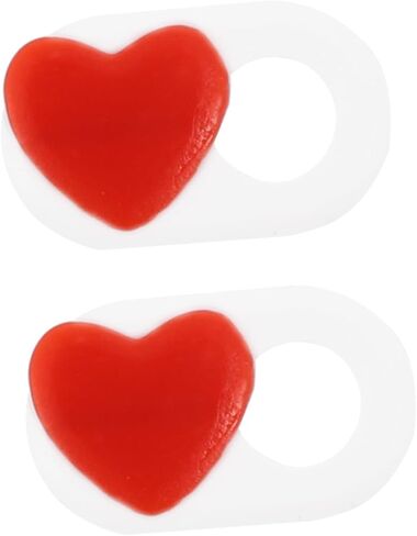 2 PCS Webcam Cover Slider Cute Heart Pattern Privacy Shutter for Laptop and Tablet Camera Cover for Data Privacy Easy Slide Design in Saudi Arabia