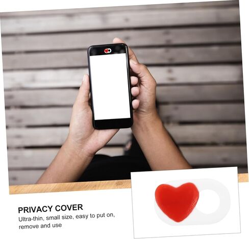 2 PCS Webcam Cover Slider Cute Heart Pattern Privacy Shutter for Laptop and Tablet Camera Cover for Data Privacy Easy Slide Design in Saudi Arabia