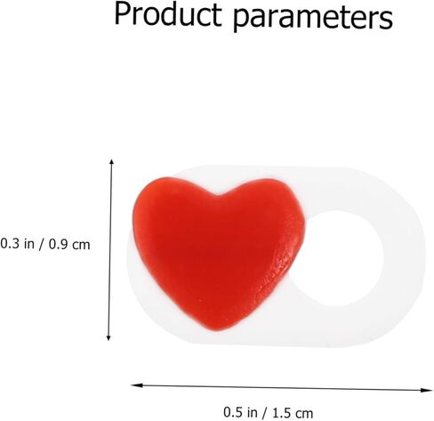 2 PCS Webcam Cover Slider Cute Heart Pattern Privacy Shutter for Laptop and Tablet Camera Cover for Data Privacy Easy Slide Design in Saudi Arabia
