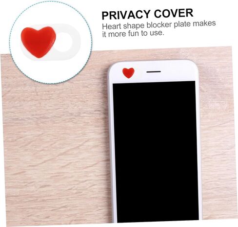 2 PCS Webcam Cover Slider Cute Heart Pattern Privacy Shutter for Laptop and Tablet Camera Cover for Data Privacy Easy Slide Design in Saudi Arabia