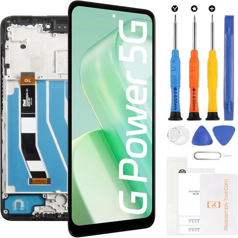 OEM لشاشة Motorola Moto G Power 5G 2023 البديلة XT2311 6.5 بوصة شاشة LCD تعمل باللمس مع أدوات (أسود مع إطار) in Kuwait