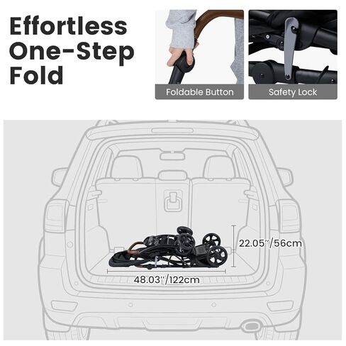 INFANS Sit and Stand Double Stroller, Foldable Tandem with Standing Platform Reclining Backrest, Adjustable Handlebar and Footrest, Storage Basket 5-Point Harnesses, Baby Pushchair for Toddlers in Saudi Arabia