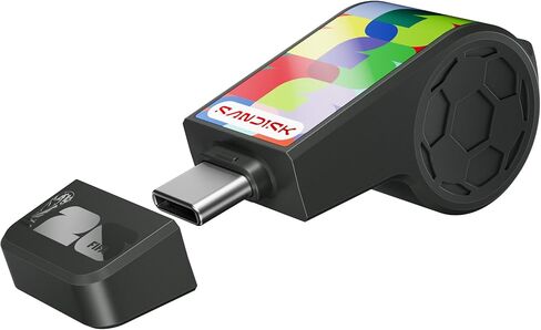 محرك أقراص فلاش SANDISK سعة 128 جيجابايت USB-C، إصدار كأس العالم لكرة القدم 2026 - سرعات نقل تصل إلى 300 ميجابايت/ثانية، USB 3.2 Gen 1، USB Type-C - أخضر، المكسيك - SDCZIA-128G-G46G in Saudi Arabia
