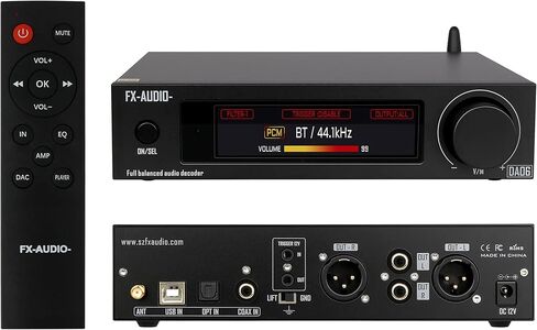 FX-Audio- DA06 MQA Full Expansion Audio Decoder Dual AKM4493SEQ XU316 768kHz/32Bit DSD512 Hi-Res True Balanced DAC with Remote Control in Saudi Arabia