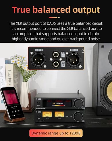 FX-Audio- DA06 MQA Full Expansion Audio Decoder Dual AKM4493SEQ XU316 768kHz/32Bit DSD512 Hi-Res True Balanced DAC with Remote Control in Saudi Arabia