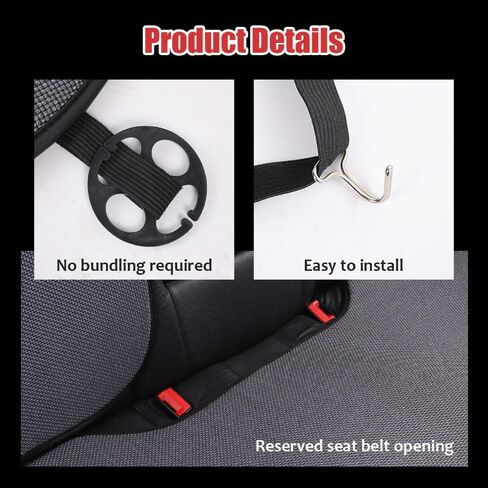 وسادة مقعد السيارة لسيارة Ford Kuga 2012-2018 2019 2020 2021 2022 2023، 5 مقاعد مريحة للفصول الأربعة وقابلة للتنفس وغير قابلة للانزلاق، وسادات مقعد السيارة الأمامية والخلفية، G Coffee in Kuwait