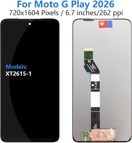 قطعة غيار شاشة G Play 2026 لجهاز Motorola Moto G Play 2026 5G XT2615-1 XT2615-2 XT2615 6.7 بوصة شاشة LCD تعمل باللمس مجموعة رقمنة الإصلاح مع أدوات in Saudi Arabia